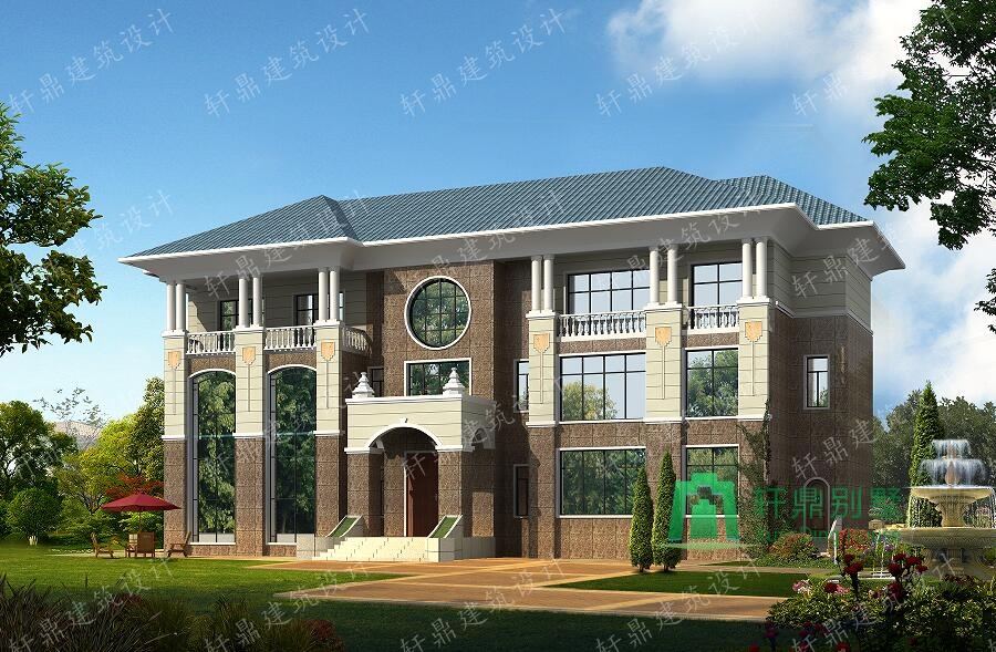 超豪華中式三層自建別墅設(shè)計(jì)圖，軒鼎精品設(shè)計(jì)，含全套詳細(xì)施工圖紙