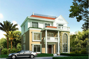 歐式三層精致復(fù)式小別墅，溫馨美好，占地167㎡，經(jīng)典小別墅