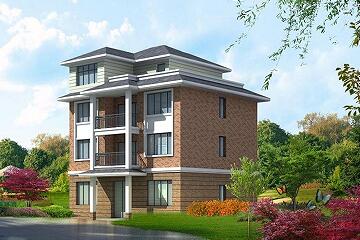 中式四層自建房屋設(shè)計(jì)圖，占地109平方米，經(jīng)濟(jì)實(shí)用的四層別墅