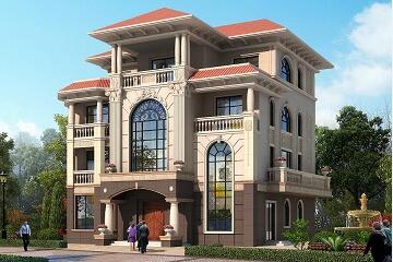 16*16豪華三層半復(fù)式自建別墅設(shè)計(jì)圖，螺旋狀樓梯，精致美觀