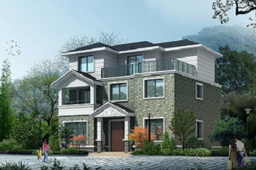 經(jīng)濟(jì)實(shí)用的三層農(nóng)村自建房屋設(shè)計(jì)圖，占地117平方米，經(jīng)典自建房設(shè)計(jì)圖