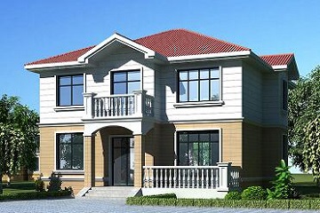 美觀精致的二層小別墅設計圖，戶型合理，適合農(nóng)村建房