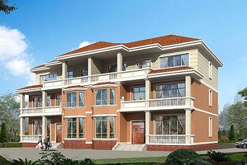 實用雙拼別墅設(shè)計圖，戶型完善，經(jīng)濟實用