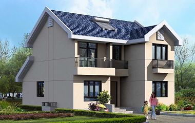 美觀的二層小別墅設(shè)計圖，占地96㎡，18萬打造溫馨家園