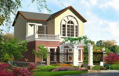 美式田園小別墅設(shè)計圖，占地90平方米，精致美觀