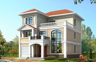 超高人氣三層自建別墅設(shè)計(jì)圖，占地152平方米，符合農(nóng)村建房需求