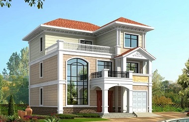 農(nóng)村建房首選三層自建別墅設計圖，帶有室內車庫，美觀實用