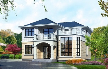 銷量超高的二層自建房屋設(shè)計(jì)圖，兩個(gè)配色方案供您選擇