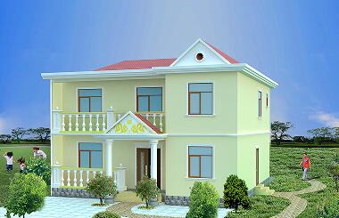 造價(jià)20萬左右的二層自建房屋設(shè)計(jì)圖，占地100平方米。經(jīng)濟(jì)實(shí)用