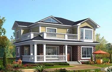 占地120平方米左右的二層自建小洋房設計圖，超高人氣