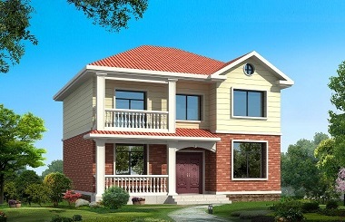 精致二層自建房屋設(shè)計(jì)圖，占地110㎡左右，房間數(shù)量較多，經(jīng)濟(jì)實(shí)用