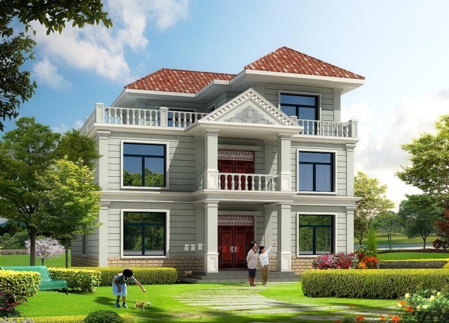 經(jīng)典二層半自建房屋設(shè)計圖，農(nóng)村自建房首選