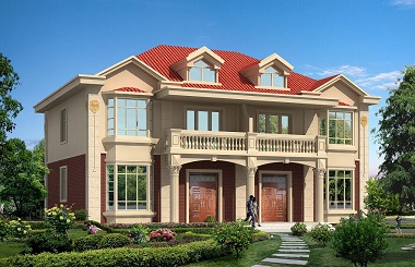 單戶占地100多平方米的雙拼自建別墅設(shè)計(jì)圖，經(jīng)濟(jì)實(shí)用