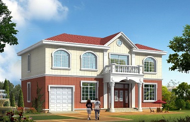 面寬16米，進(jìn)深10米，帶車(chē)庫(kù)自建別墅設(shè)計(jì)圖