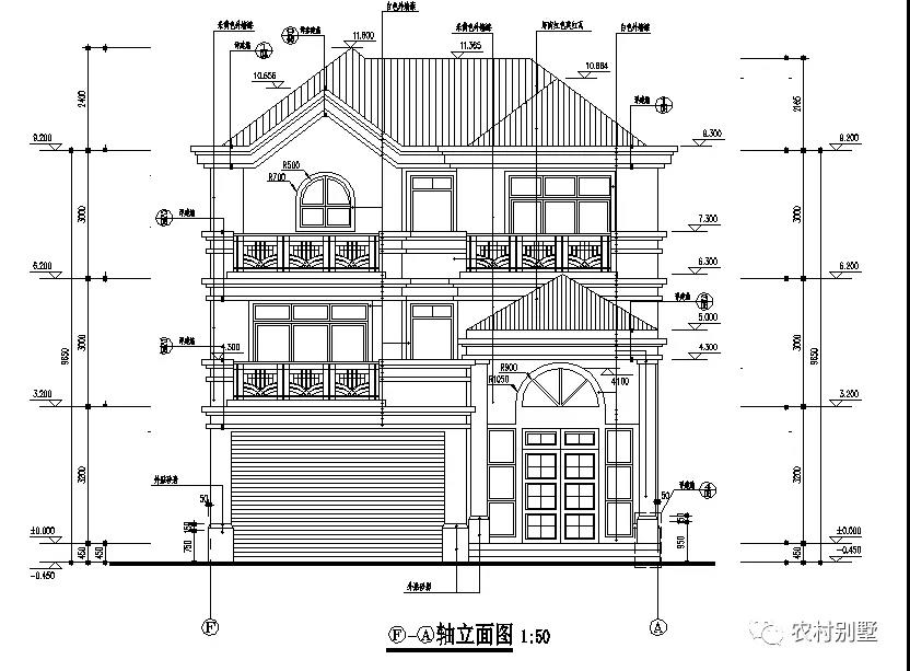 大面寬的農(nóng)村三層別墅，挑空客廳+車庫(kù)，經(jīng)典永不過(guò)時(shí)！