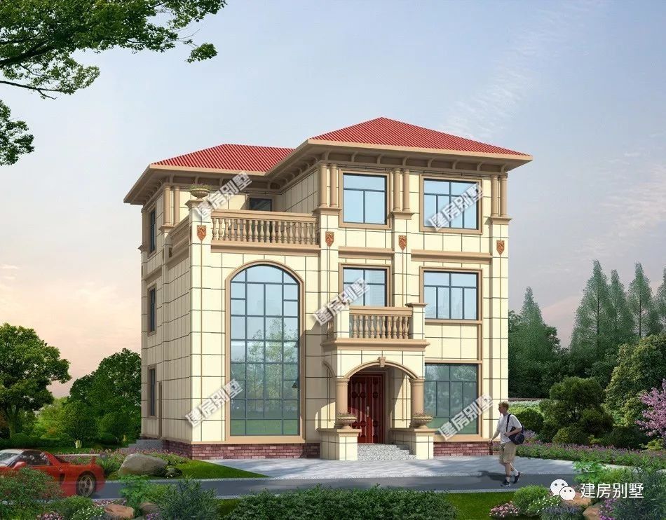 帶旋轉(zhuǎn)樓梯農(nóng)村別墅， 經(jīng)濟(jì)實用美觀大氣，保證滿足你心目中理想別墅的樣子！