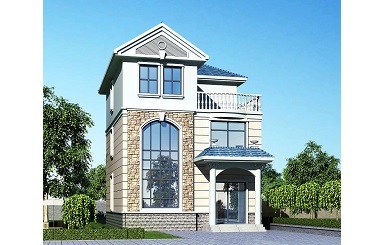 小戶(hù)型歐式三層自建別墅設(shè)計(jì)圖，經(jīng)濟(jì)實(shí)用