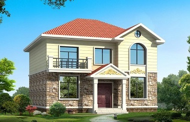 現(xiàn)代二層自建小樓設計圖，精致美觀造價15萬左右，自建房首選