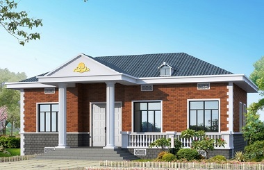 一層經濟實用的自建房屋設計圖，造價20萬，戶型合理