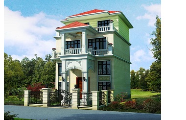 三層帶夾層別墅設(shè)計(jì)圖，美觀精致，占地面積較小經(jīng)濟(jì)實(shí)用