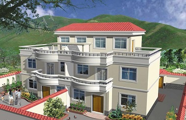 占地200平方米精致三層雙拼，都帶有大面積露臺(tái)