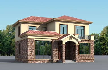 中華田園風格小別墅設計圖，造價25萬打造溫馨小居所