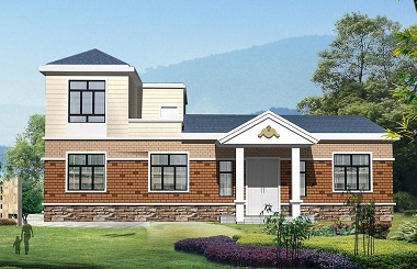 造價25萬左右的一層半自建房屋設計圖，經濟實用型設計方案