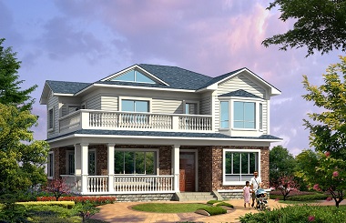 美觀精致的二層海濱小別墅設(shè)計(jì)圖，20萬(wàn)左右建精美房屋