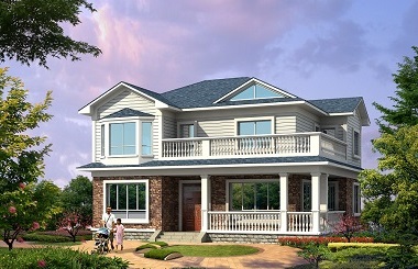 精品二層海濱小別墅設計圖，占地120平方米左右，自建房首選