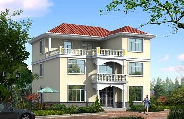 簡約款三層自建小別墅設計圖，非常干練的一款房屋設計方案