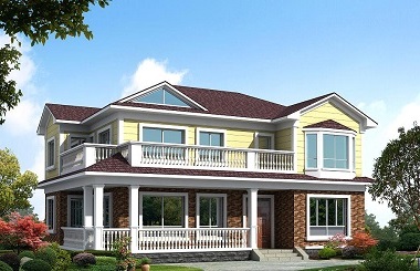 二層溫馨海濱小別墅設(shè)計圖，非常適合養(yǎng)老哦