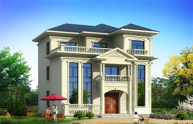 高端大氣的歐式三層自建別墅設(shè)計(jì)圖，符合大多數(shù)人審美