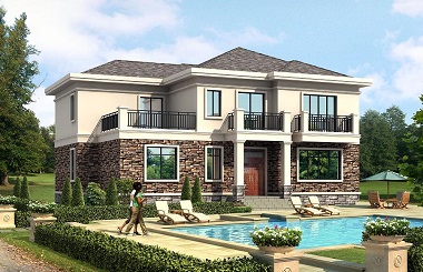 中式田園小別墅設(shè)計圖，經(jīng)濟(jì)實用，布局合理