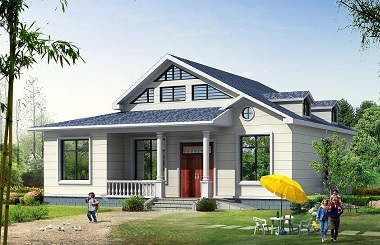 精品一層帶閣樓自建小別墅設計圖，美觀精致造價15萬左右