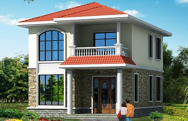 小戶型二層自建房屋設(shè)計圖，美觀精致，小戶型必選