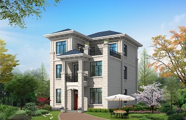 非常適合中年夫妻居住的一款三層自建房屋設(shè)計(jì)圖，中規(guī)中矩，適合修身養(yǎng)性