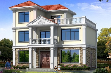 采光通風良好的三層自建房屋設(shè)計圖，以實用為根本的經(jīng)濟型設(shè)計方案