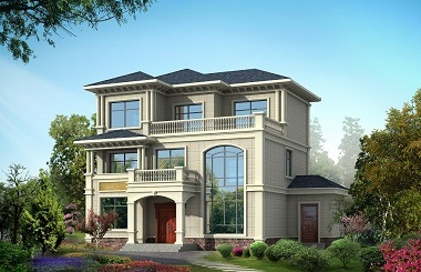 三層復(fù)式自建小別墅設(shè)計(jì)圖，帶有土灶，符合大多數(shù)家庭使用需求