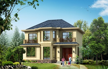 11.64m*10.14m二層自建房屋設(shè)計圖，小戶型經(jīng)濟(jì)實用