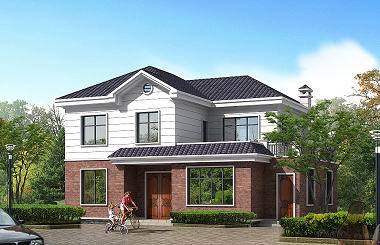 新中式二層自建房屋設(shè)計(jì)圖，非常適合父母養(yǎng)老居住的一款設(shè)計(jì)方案