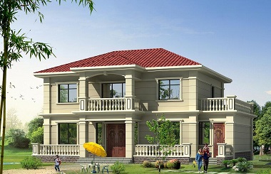 超高人氣的紅房頂二層小別墅設(shè)計(jì)圖，近幾年非常流行的方案設(shè)計(jì)