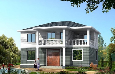 12*11m二層中式小別墅設(shè)計(jì)圖 ，簡(jiǎn)單干凈，施工起來簡(jiǎn)單方便