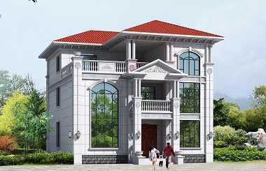 精品歐式三層復(fù)式別墅設(shè)計(jì)圖，造價(jià)40萬左右，美觀實(shí)用