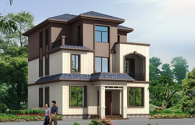 10*13m中式三層自建房屋設計圖，配色經典，造價合理