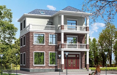 中式三層自建房屋設(shè)計(jì)圖，12*11m小戶型，布局完善合理