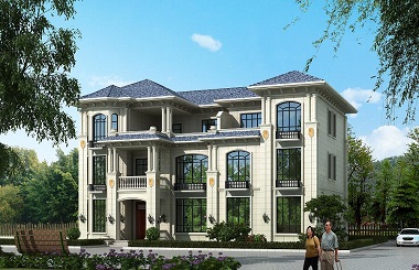 精品歐式雙拼別墅設(shè)計(jì)圖，布局緊湊，可多戶(hù)同時(shí)居住