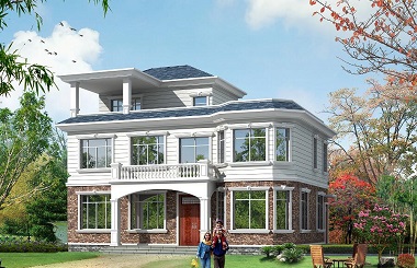 二層半自建房屋設(shè)計(jì)圖，占地145平方米左右，造價(jià)35萬