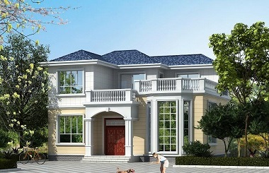 簡單干凈的二層小戶型自建房屋設(shè)計圖，布局完善，經(jīng)濟實用