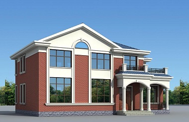 簡(jiǎn)單實(shí)用的二層自建小別墅設(shè)計(jì)圖，占地171平方米，造價(jià)30萬左右