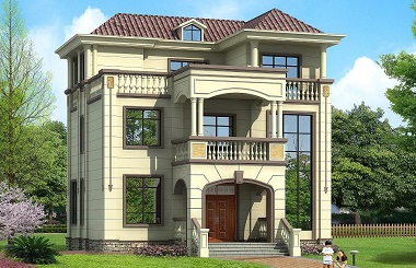 精品歐式三層復(fù)式別墅設(shè)計圖，自建房首選